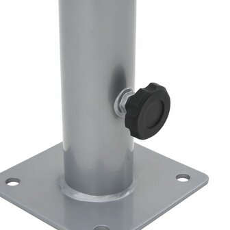 Parasolvoet voor &Oslash;38/48 mm stok staal zilverkleurig 5