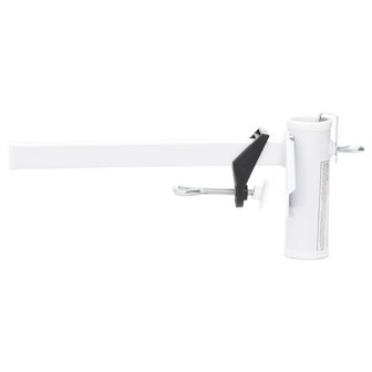 Parasolklem voor balkon 38 mm staal wit 2