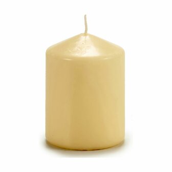 Kaars Cr&egrave;me 7 x 10 x 7 cm (4 Stuks) 2