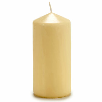 Kaars 15,5 cm Cr&egrave;me (4 Stuks) 2