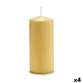 Kaars 9 x 20 x 9 cm Cr&egrave;me (4 Stuks) 1