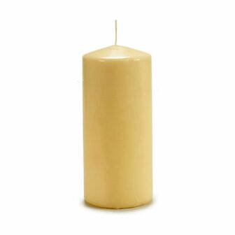 Kaars 9 x 20 x 9 cm Cr&egrave;me (4 Stuks) 2