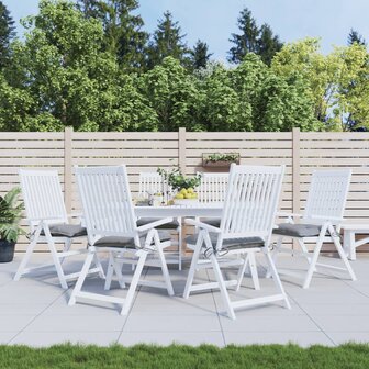 Stoelkussens 6 st 40x40x7 cm oxford stof grijs 1