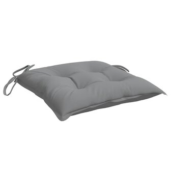 Stoelkussens 4 st 50x50x7 cm oxford stof grijs 5