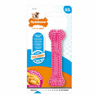 Kauwspeelgoed voor honden Nylabone Birka Roze Kip XS 1