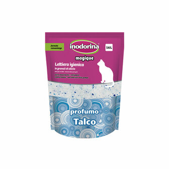 Kattenbakvulling Inodorina MAGIQUE TALCO Talkpoeder 16 L 1