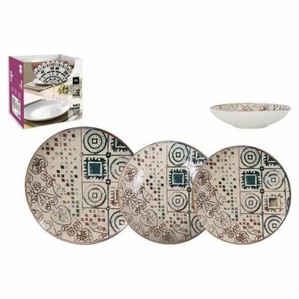 Serviesset Inde Creta Porselein (2 Stuks) 2