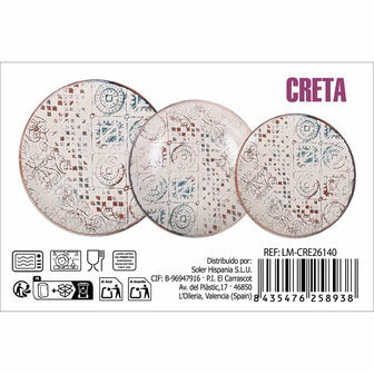 Serviesset Inde Creta Porselein (2 Stuks) 3