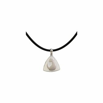 Dames hanger Pet Zen 15 X 16 MM Zilverkleurig 2