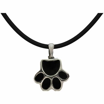 Dames hanger Pet Zen 15 X 17 MM Zwart Zilverkleurig 1