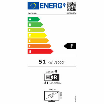 Smart TV Daewoo 43DM65QV 43&quot; 4K Ultra HD LED QLED 4