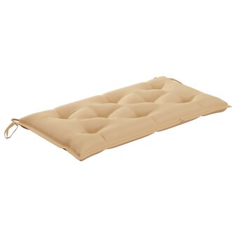 Schommelbank 2-zits met palmbladeren en kussen 202 cm bamboe 8