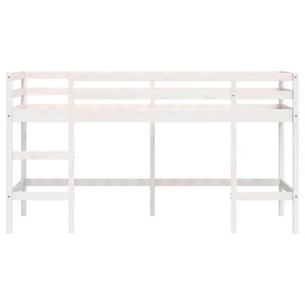 Kinderhoogslaper met ladder 90x190 cm massief grenenhout 5