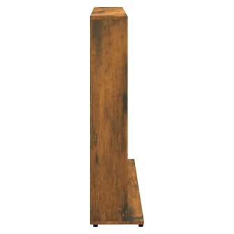 Cd-kast 102x23x89,5 cm bewerkt hout gerookt eikenkleurig 5