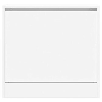 Schoenenkast 60x21x57 cm bewerkt hout wit 5