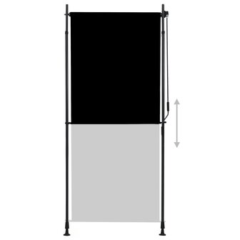 Rolgordijn voor buiten 100x270 cm antraciet  3