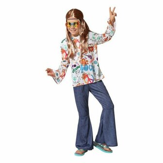Kostuums voor Kinderen Hippie - Maat: 10-12 Jaar - Maat: 10-12 Jaar 1