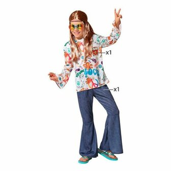 Kostuums voor Kinderen Hippie - Maat: 10-12 Jaar - Maat: 10-12 Jaar 4