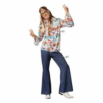 Kostuums voor Volwassenen Hippie - Maat: XS/S - Maat: XS/S 3