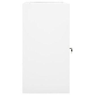 Zadelkast 53x53x105 cm staal wit    3