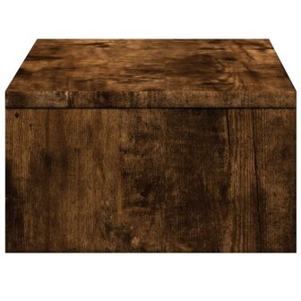 Monitorstandaard met lades 50x27x15 cm hout gerookt eikenkleur 6