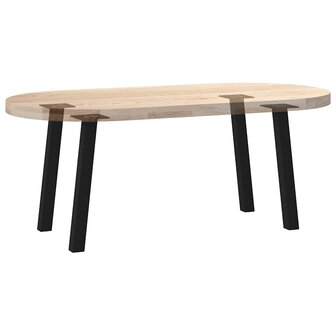 Salontafelpoten 4 st 42 cm staal zwart 8