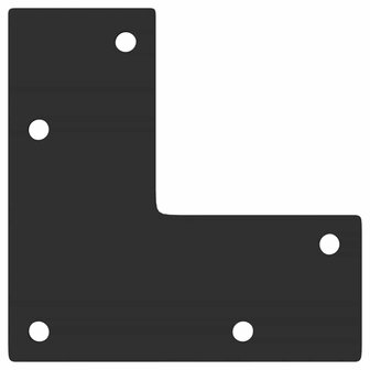 Salontafelpoten conische vorm 4 st 30-31 cm staal zwart 7