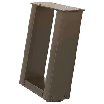 Salontafelpoten 2 st U-vormig 30x(30-31) cm staal naturel 4