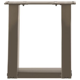 Salontafelpoten 2 st U-vormig 30x(30-31) cm staal naturel 5