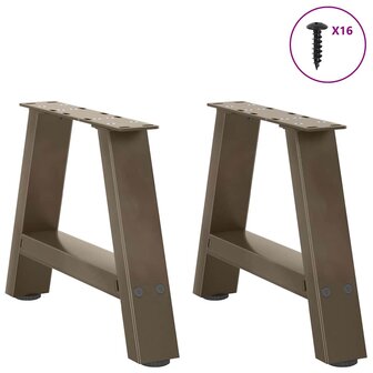 Salontafelpoten 2 st A-vormig 30x(30-31) cm staal 3