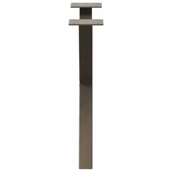 Salontafelpoten 2 st X-vormig 50x(42-43) cm staal naturel 6