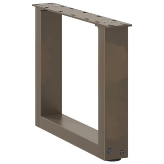 Salontafelpoten 2 st U-vormig 30x(30-31) cm staal naturel 4