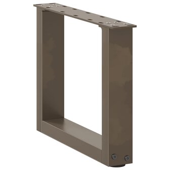 Salontafelpoten 2 st U-vormig 40x(30-31) cm staal naturel 4