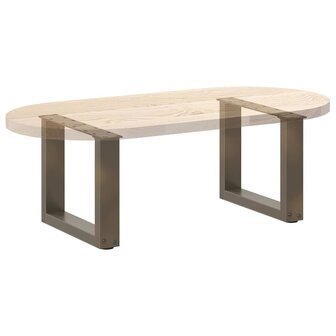 Salontafelpoten 2 st U-vormig 40x(30-31) cm staal naturel 8
