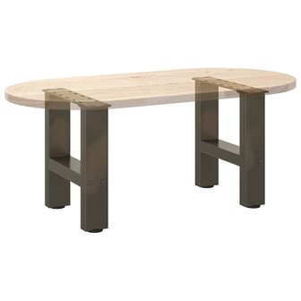 Salontafelpoten 2 st 30x (30-31) cm staal naturel staal 8