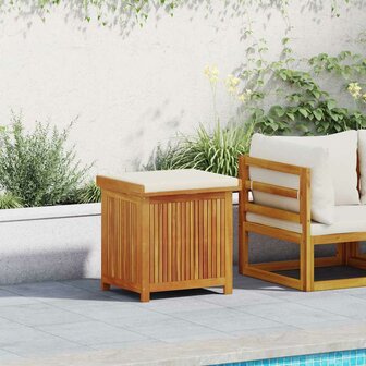 Kussenbox voor buiten 60x50x61 cm massief acaciahout 1
