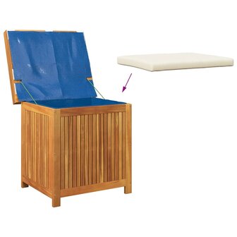 Kussenbox voor buiten 60x50x61 cm massief acaciahout 8