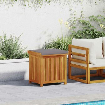 Kussenbox voor buiten 60x50x61 cm massief acaciahout 1