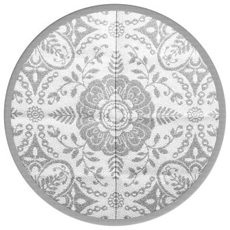 Buitenkleed ARAKIL &Oslash; 120 cm polypropeen lichtgrijs 2
