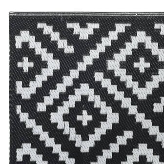Buitenkleed ARAKIL 80x150 cm PP wit en zwart 4