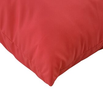 Bankkussens 4 st 60x60 cm stof rood 6
