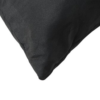 Bankkussens 4 st 60x60 cm stof zwart 6