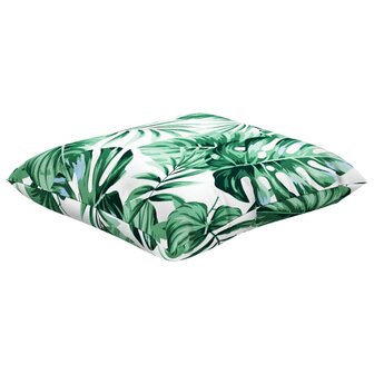Bankkussens 4 st bladpatroon 60x60 cm stof 5