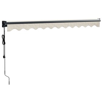 Luifel automatisch uitschuifbaar 3x2,5 m cr&egrave;mekleurig 6
