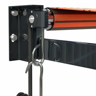 Luifel automatisch uitschuifbaar 4x3 m oranje en bruin 7