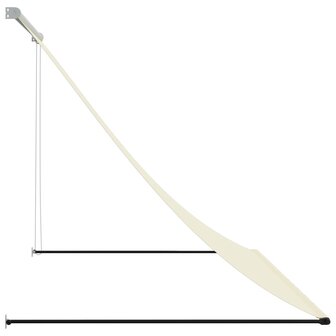 Luifel uittrekbaar 200x150 cm stof en staal cr&egrave;mekleurig 4