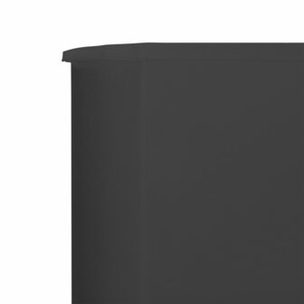 Windscherm 3-panelen 400x80 cm stof antraciet 4