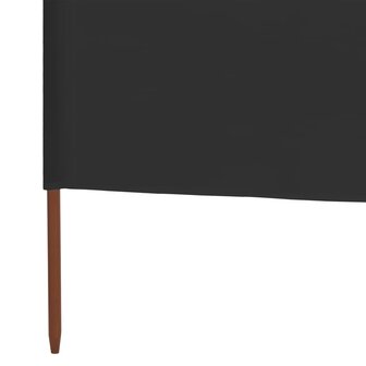 Windscherm 3-panelen 400x80 cm stof antraciet 5