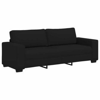 3-zitsbank 180 cm stof zwart 2