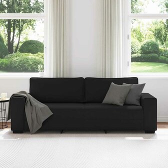 3-zitsbank 180 cm stof zwart 3